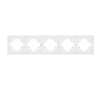Рамка пластиковая FRM-TENDO-PL-5-WH (Arlight, -)
