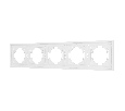 Рамка пластиковая FRM-TENDO-PL-5-WH (Arlight, -)