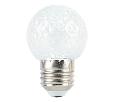 Лампа светодиодная Feron LB-385 Шарик 6400K прозрачный E27 1W 230V