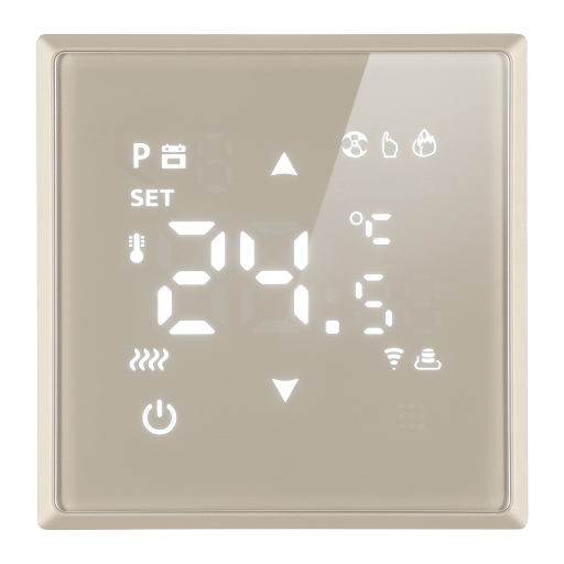 Терморегулятор Wi-Fi (механизм), STEKKER, 250В, 3500Вт, серия Эмили, RSW00-5119-08, кашемир, soft touch 50427