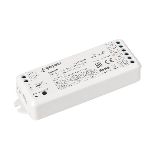 INTELLIGENT ARLIGHT Диммер SMART-PWM-102-72-MIX-PD-SUF (12-36V, 2x5A, TUYA Wi-Fi, 2.4G) (IARL, IP20 Пластик, 5 лет) 034501(1)