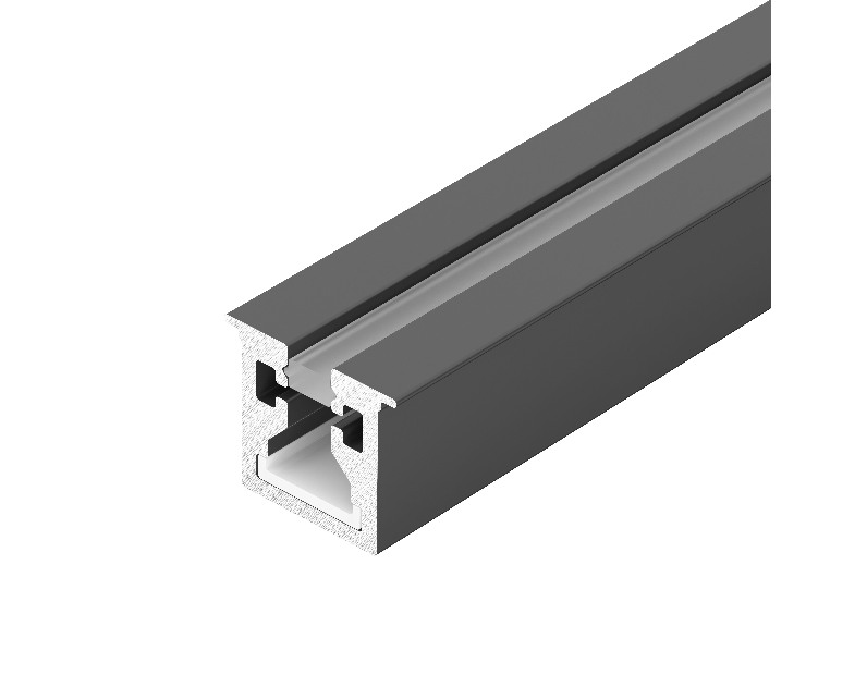 Профиль с экраном SL-MINI-3-H10-F12-2000 IRON GREY (Arlight, Алюминий+пластик)