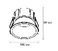Встраиваемый светильник Italline IT06-6032 IT06-6032 white 3000K