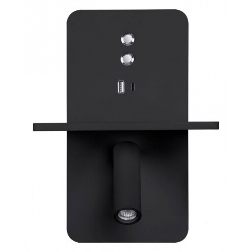 Бра с полкой Arte Lamp Bess A7453AP-1BK
