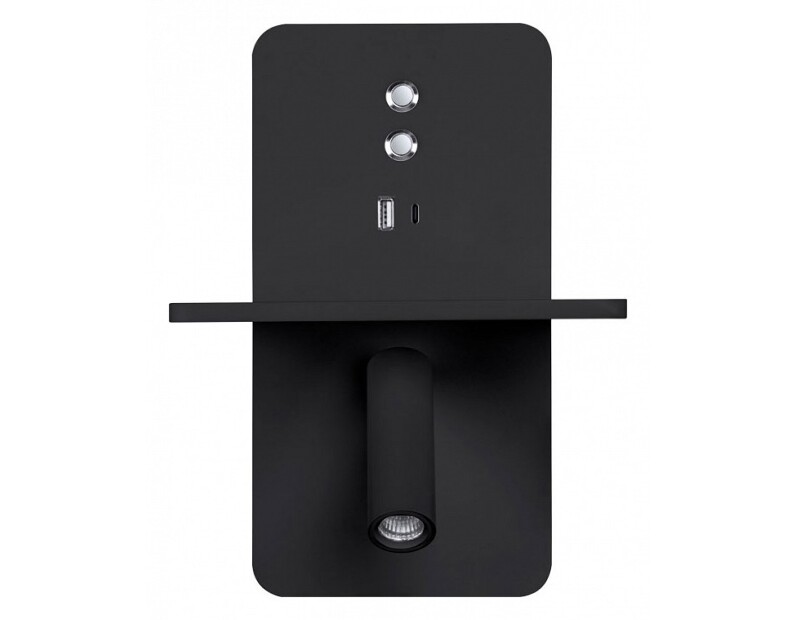 Бра с полкой Arte Lamp Bess A7453AP-1BK
