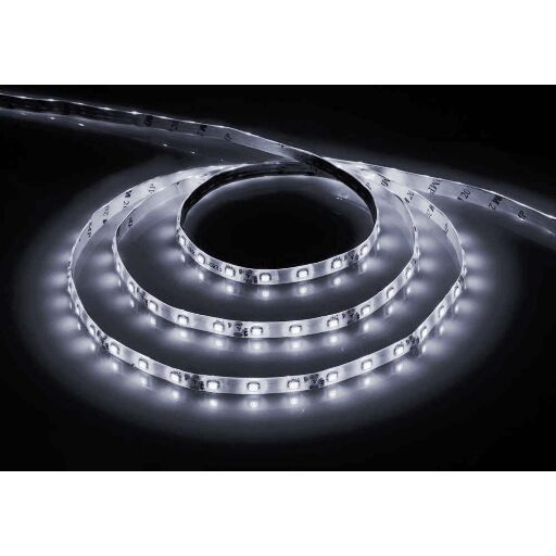 Cветодиодная LED лента Feron LS603, готовый комплект 5м 60SMD(3528)/м 4.8Вт/м IP20 12V холодный белый  ДЕМО-УПАКОВКА 27901