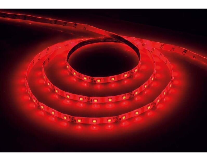 Cветодиодная LED лента Feron LS604, 60SMD(3528)/м 4.8Вт/м  1м IP65 12V красный 27750