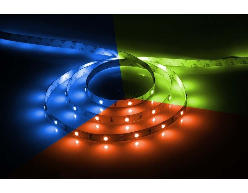 Cветодиодная LED лента Feron LS606, 30SMD(5050)/м 7.2Вт/м  5м IP20 12V RGB 27678