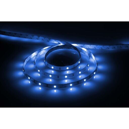 Cветодиодная LED лента Feron LS606, 30SMD(5050)/м 7.2Вт/м  5м IP20 12V синий 27759