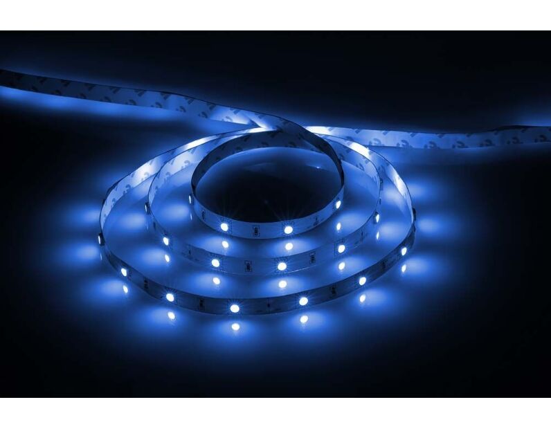 Cветодиодная LED лента Feron LS606, 30SMD(5050)/м 7.2Вт/м  5м IP20 12V синий 27759