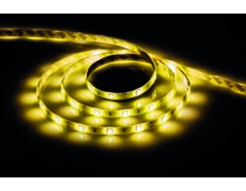 Cветодиодная LED лента Feron LS607, 30SMD(5050)/м 7.2Вт/м  5м IP65 12V желтый 27691