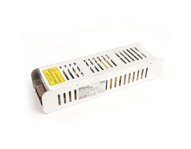Трансформатор электронный для светодиодной ленты 150W 12V (драйвер), LB009 21496