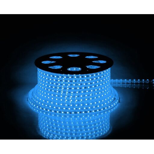 Cветодиодная LED лента Feron LS707, 60SMD(5050)/м 14.4Вт/м  50м IP65 220V синий 26248