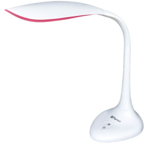 Настольный светодиодный светильник Feron DE1704 5,4W, розовый 24180