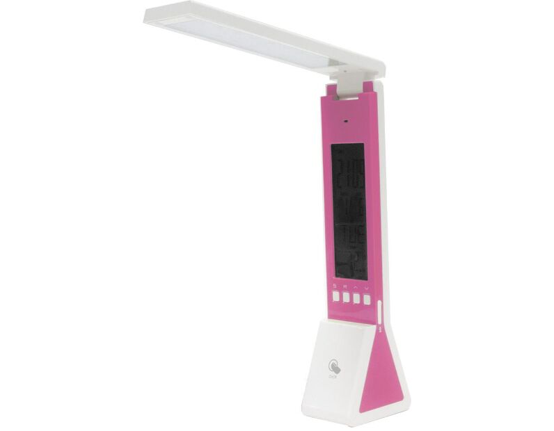 Настольный светодиодный светильник Feron DE1711 2W, розовый 24193