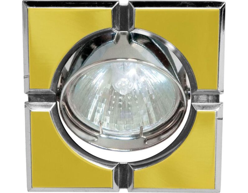 Светильник встраиваемый Feron 098T-MR16-S потолочный MR16 G5.3 золото-хром 17658
