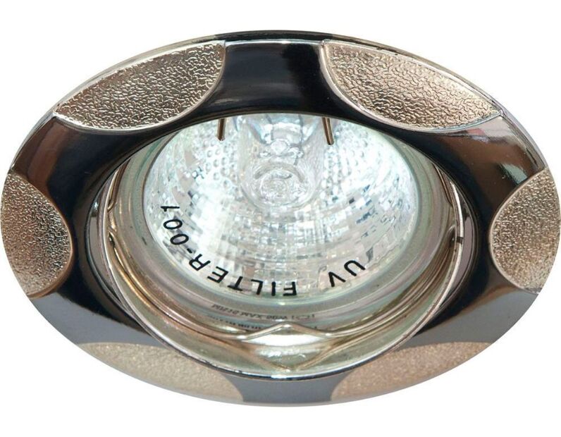 Светильник встраиваемый Feron 156T-MR16 потолочный MR16 G5.3 хром-серебро 17768