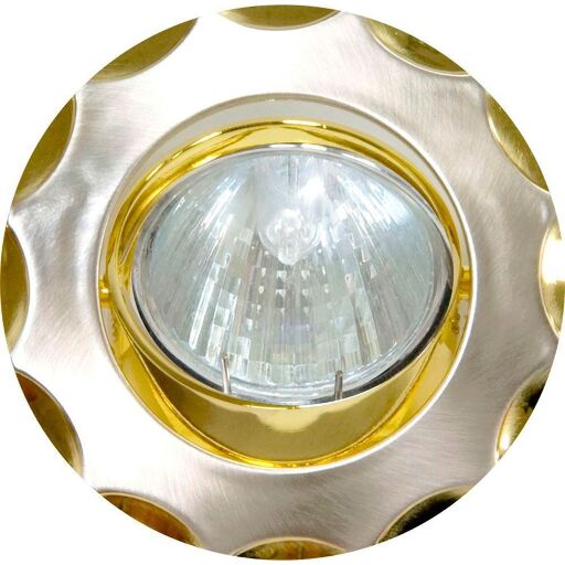 Светильник встраиваемый Feron 703 потолочный MR16 G5.3 титан-золото 15171