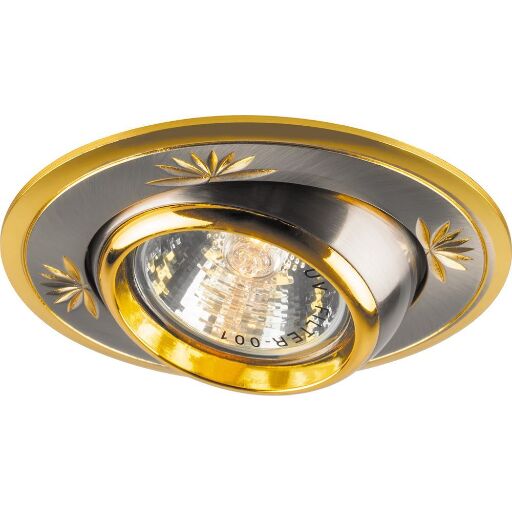 Светильник встраиваемый Feron DL248 потолочный MR16 G5.3 титан-золото 17924