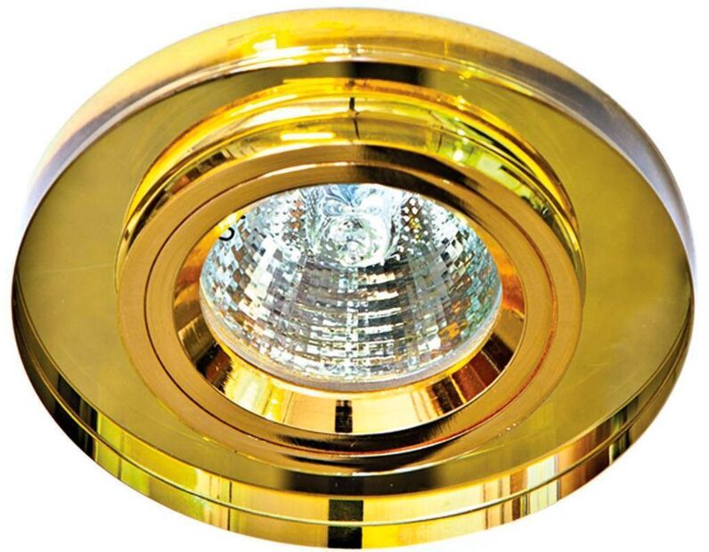 Светильник встраиваемый Feron 8060-2 потолочный MR16 G5.3 желтый 19714