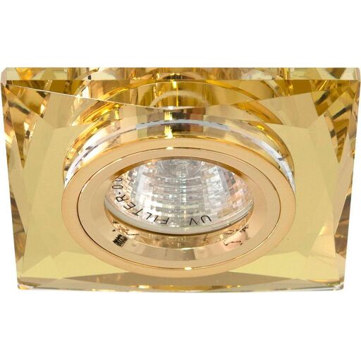 Светильник встраиваемый Feron 8150-2 потолочный MR16 G5.3 желтый 18636