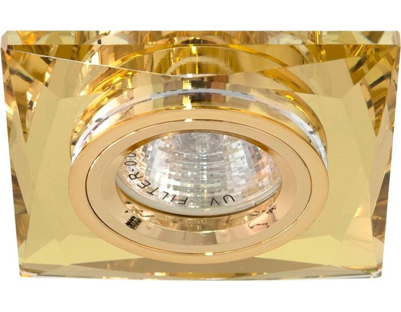 Светильник встраиваемый Feron 8150-2 потолочный MR16 G5.3 желтый 18636
