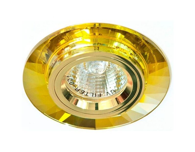 Светильник встраиваемый Feron 8160-2 потолочный MR16 G5.3 желтый 19736