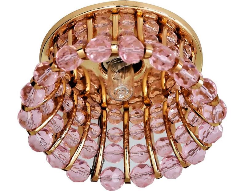 Светильник встраиваемый Feron CD2120 потолочный JCD9 G9 розовый, золотистый 18436