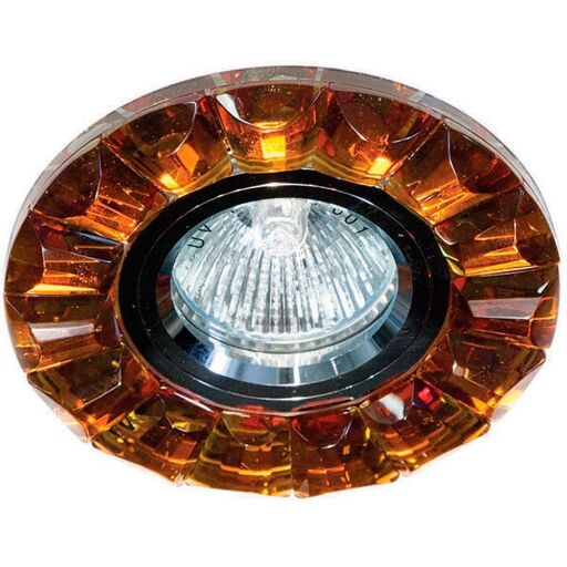 Светильник встраиваемый Feron CD2510 потолочный MR16 G5.3 коричневый, хром 19176