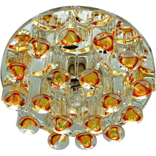 Светильник встраиваемый Feron 1550 потолочный JCD9 G9 желтый-прозрачный 28429