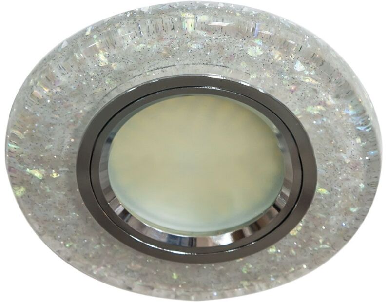 Светильник встраиваемый с белой LED подсветкой Feron 8585-2 потолочный MR16 G5.3 белый 28576