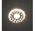 Светильник встраиваемый с белой LED подсветкой Feron CD55A потолочный MR16 G5.3 прозрачно-желтый 28564