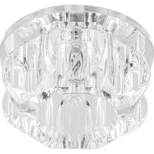 Светильник встраиваемый с белой LED подсветкой Feron JD159 потолочный JCD9 G9 прозрачный 27843