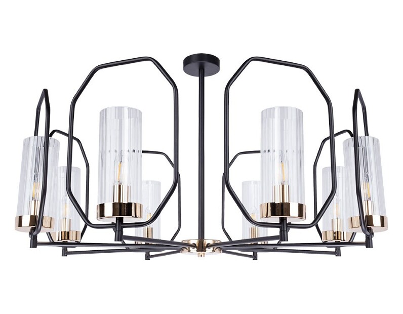 Люстра на штанге Arte Lamp Celaeno A7004PL-8BK