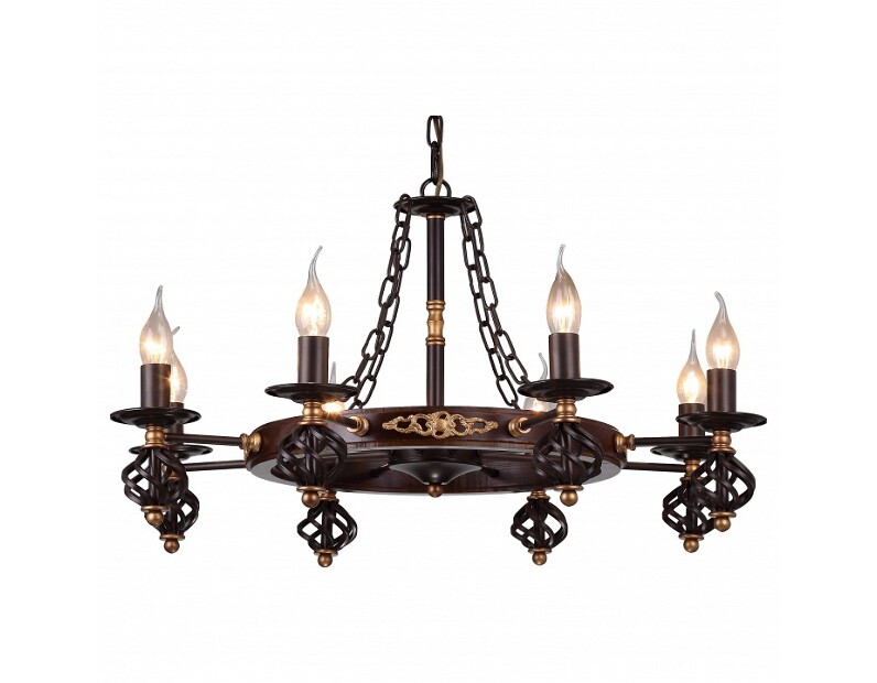 Подвесная люстра Arte Lamp Cartwheel A4550LM-8CK