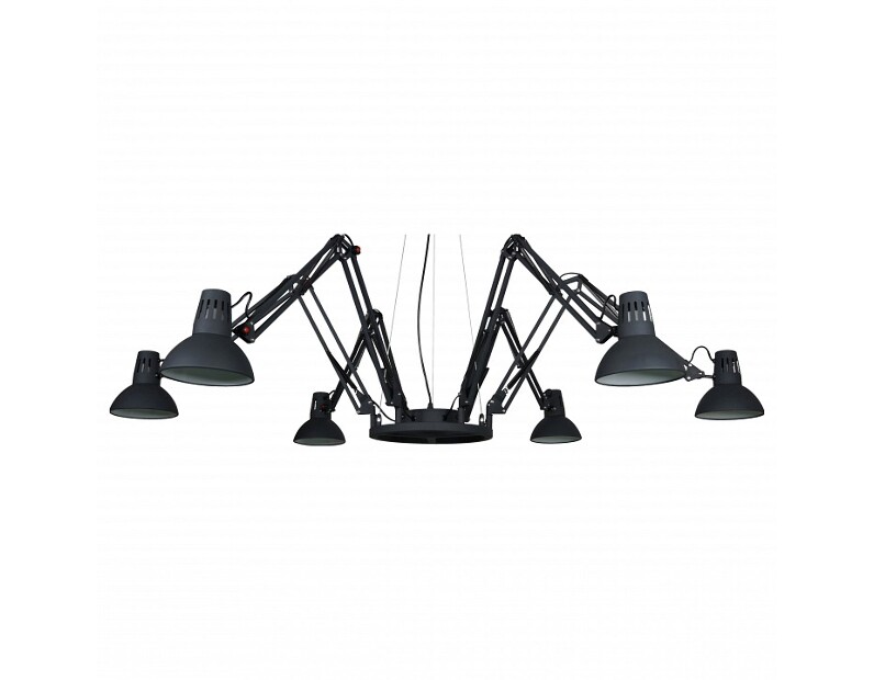 Подвесная люстра Arte Lamp Engineer A2043SP-6BK