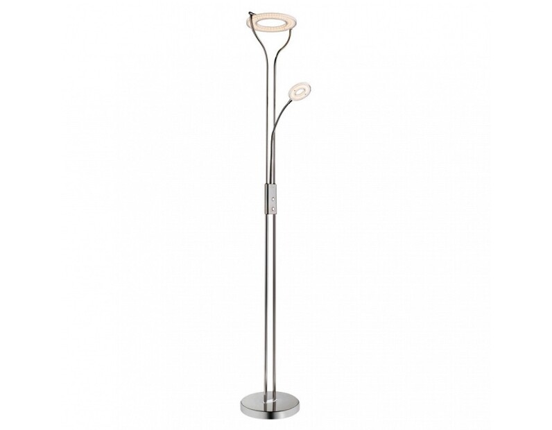 Торшер с подсветкой Arte Lamp Duetto led A5904PN-2BC