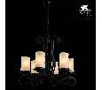 Подвесная люстра Arte Lamp Scroll A7915LM-6BK