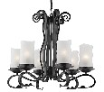 Подвесная люстра Arte Lamp Scroll A7915LM-6BK