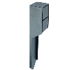 Розетка уличная Feron TM201, 220-230V, 16A, IP44, 70*60*380мм, черный