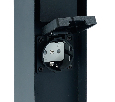 Розетка уличная Feron TM200, 220-230V, 16A, IP44, 70*70*300мм, черный