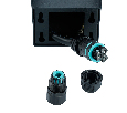Розетка уличная Feron TM200, 220-230V, 16A, IP44, 70*70*300мм, черный