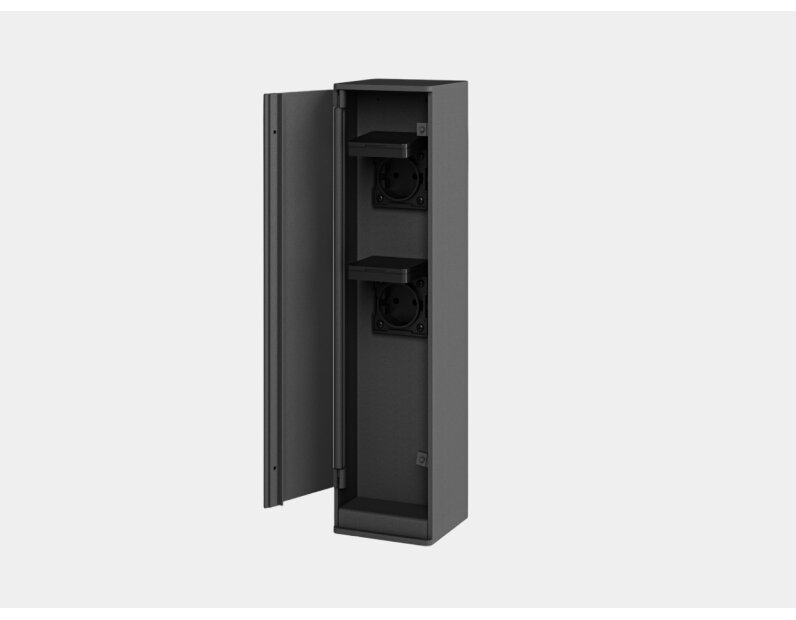 Розетка уличная влагозащищенная двойная IP65, 420 мм, GW-SC-GR