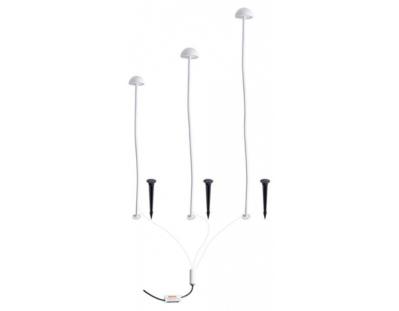 Наземный низкий светильник Arte Lamp MOTUS A1081PA-3WH