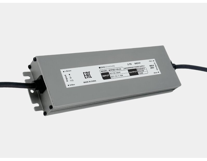 Блок питания для светодиодных лент 24 В, 150 Вт, IP67, MTPW2-150-24