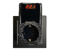 Реле напряжения для розетки регулируемое  STEKKER  VPR-200B, 230В,16A,черный