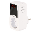 Реле напряжения для розетки регулируемое  STEKKER  VPR-200W, 230В,16A,белый