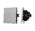 Механизм выключателя двухклавишный непроходной SWT-NOBE-MK02-SFPL-IS (230V, 10A) (Arlight, -)