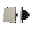 Механизм выключателя двухклавишный непроходной SWT-NOBE-MK02-SFPL-CA (230V, 10A) (Arlight, -)