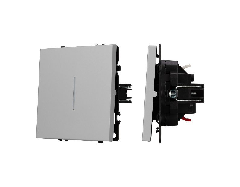 Механизм выключателя одноклавишный проходной LED SWT-NOBE-MKP1-SFPL-L-IS (230V, 10A) (Arlight, -)